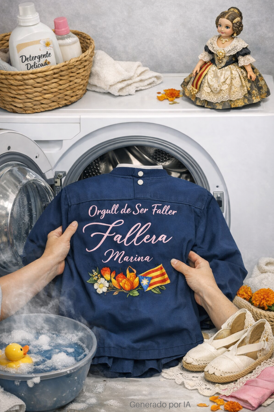 Cómo lavar blusón fallero serigrafiado